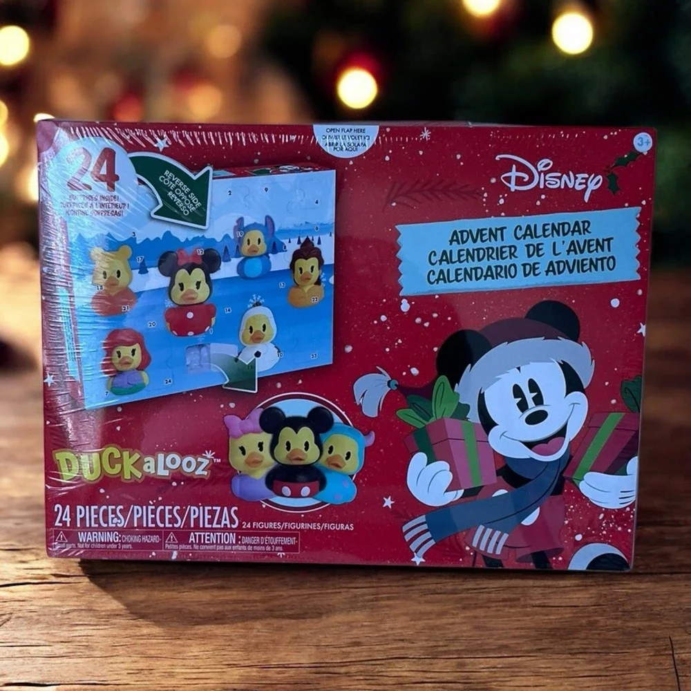 Disney Duckalooz Christmas Advent Calendar 24 Rubber Duck Figures Toy New 2025